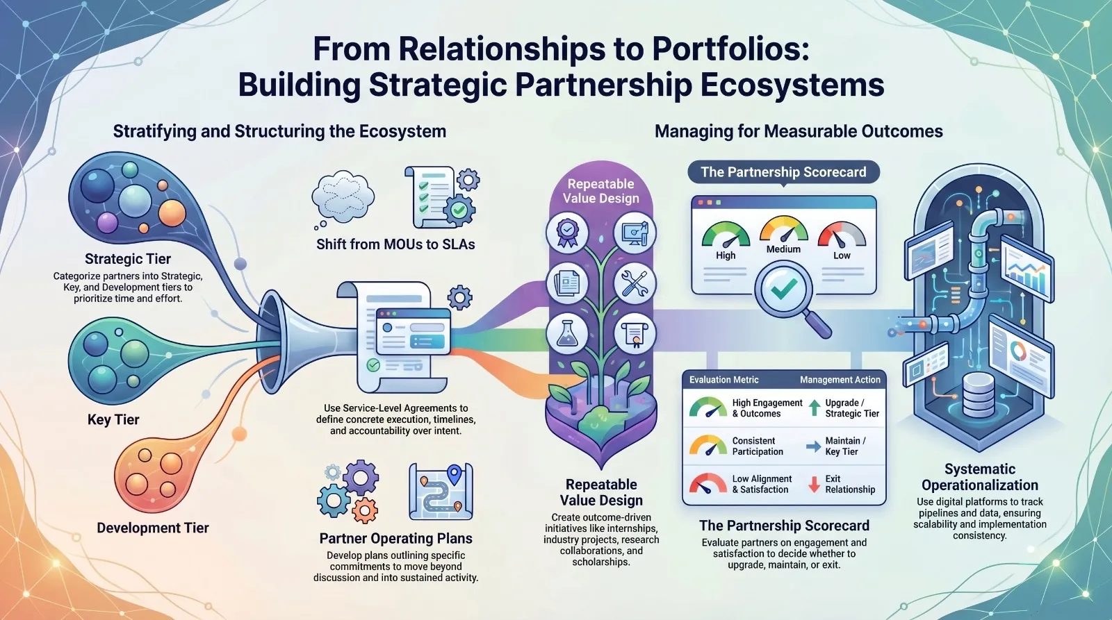 Building Partnership Ecosystems — session infographic